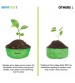 Mipatex Woven Fabric Grow Bags 15 x 6 inch (Pack of 4)